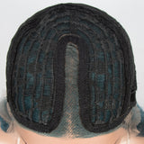 5*1 lace frontal blue color synthetic body wave wig Similar To A Human Hair