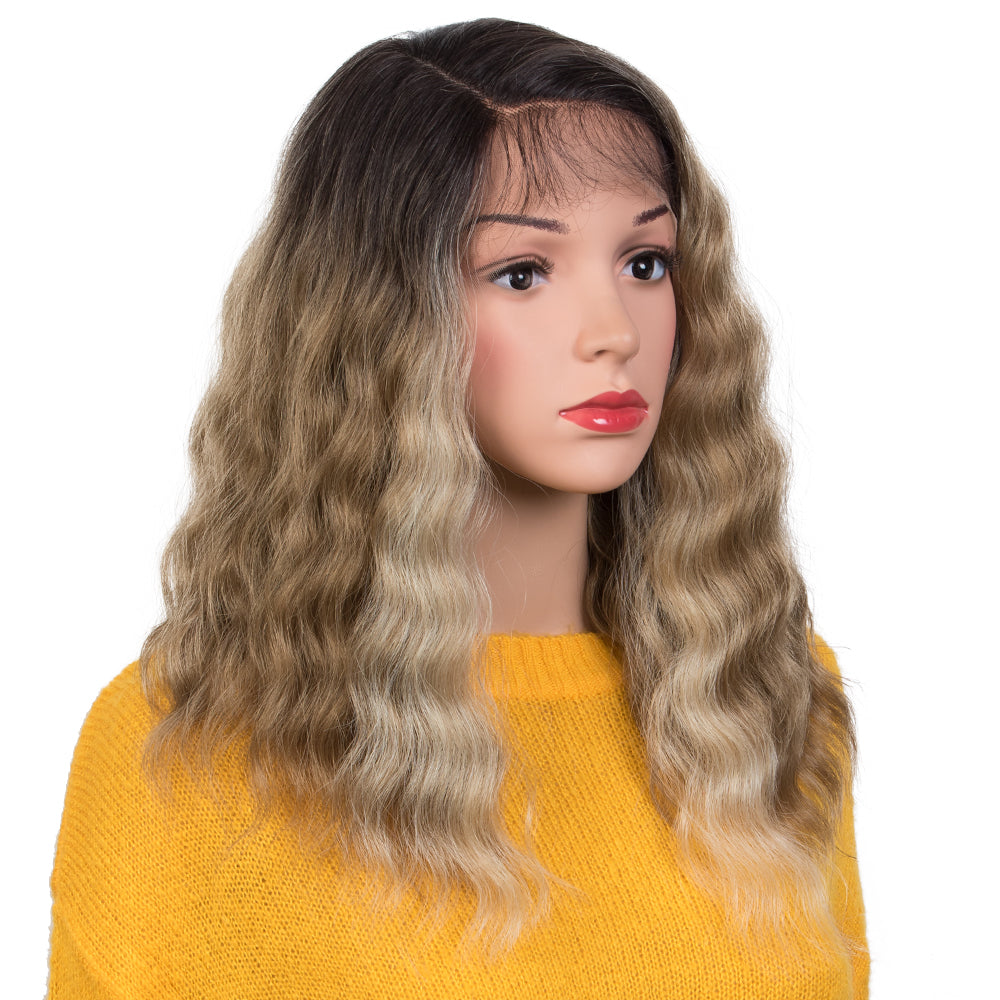 NOBLE Synthetic Lace Front Wigs | 14 Inch Short Wavy Wig Side Part Wig 7 Colors Available | CANDICE - Noblehair