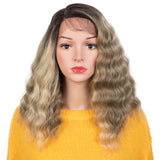 NOBLE Synthetic Lace Front Wigs | 14 Inch Short Wavy Wig Side Part Wig 7 Colors Available | CANDICE - Noblehair