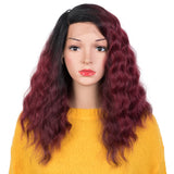 NOBLE Synthetic Lace Front Wigs | 14 Inch Short Wavy Wig Side Part Wig 7 Colors Available | CANDICE - Noblehair