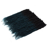 NOBLE Bomb Twist Crochet Hair | 24 inch 6PCS Pre Looped Crochet Hair Extensions with Curly Ends | Ombre Dark Blue CRO-FOXY TWIST - Noblehair