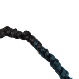 NOBLE Bomb Twist Crochet Hair | 24 inch 6PCS Pre Looped Crochet Hair Extensions with Curly Ends | Ombre Dark Blue CRO-FOXY TWIST - Noblehair