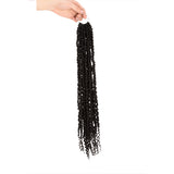 NOBLE Bomb Twist Crochet Hair | 24 inch 6PCS Pre Looped Crochet Extensions Hair with Curly Ends | Natural Black CRO-FOXY TWIST - Noblehair