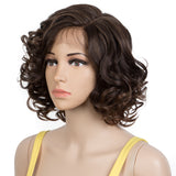 NOBLE Synthetic Lace Front Wig | 12 Inch Short Curly Wig Side Part Lace Wig For Women | ARIEL - Noblehair