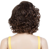 NOBLE Synthetic Lace Front Wig | 12 Inch Short Curly Wig Side Part Lace Wig For Women | ARIEL - Noblehair