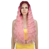 NOBLE Synthetic Lace Front Wigs | 28 Inch Long Wavy Lace Wigs Middle Lace Part Wig 3 colors | BONNIE - Noblehair
