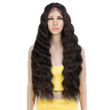 NOBLE Synthetic Lace Front Wigs | 28 Inch Long Wavy Lace Wigs Middle Lace Part Wig 3 colors | BONNIE - Noblehair
