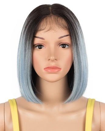 NOBLE Synthetic 13*7 Lace Front Wigs | 10 Inch Bob Wig With Baby Hair | 4 Colorful Wig TRISTA - Noblehair