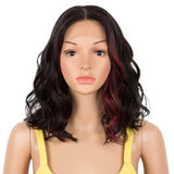 NOBLE 13*7 Synthetic Lace Frontal Wigs | 12 Inch Loose Wave Lace Wig  | CINDY - Noblehair