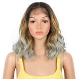 NOBLE 13*7 Synthetic Lace Frontal Wigs | 12 Inch Loose Wave Lace Wig  | CINDY - Noblehair