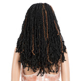 NOBLE Lace Front DreadLock Wigs | Synthetic 4*4 Nevada Twist Wigs | 22 Inch Faux Locs Braids Wig