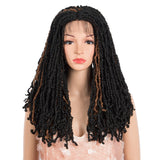 NOBLE Lace Front DreadLock Wigs | Synthetic 4*4 Nevada Twist Wigs | 22 Inch Faux Locs Braids Wig