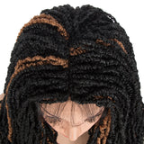 NOBLE Lace Front DreadLock Wigs | Synthetic 4*4 Nevada Twist Wigs | 22 Inch Faux Locs Braids Wig