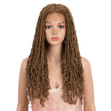 NOBLE Lace Front DreadLock Wigs | Synthetic 4*4 Nevada Twist Wigs | 22 Inch Faux Locs Braids Wig