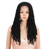 NOBLE Lace Front DreadLock Wigs | Synthetic 4*4 Nevada Twist Wigs | 22 Inch Faux Locs Braids Wig