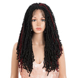 NOBLE Lace Front DreadLock Wigs | Synthetic 4*4 Nevada Twist Wigs | 22 Inch Faux Locs Braids Wig