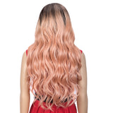 NOBLE Easy 360 Synthetic Lace Front Wig | 28 Inch Body Wave Pink Wig |Grace - Noblehair