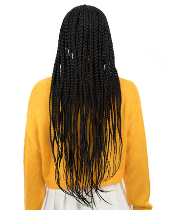 NOBLE Synthetic Long Box Braided Wigs | 13*7 Synthetic Lace Frontal Wig  | 30 Inch Braided Wig