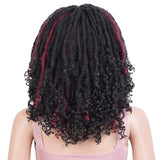 NOBLE Synthetic Headband Wigs | 14 Inch Dreadlocks Wigs For Women Afro Curly Wigs | Glueless Wig 4 Colors Available - Noblehair