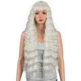Clearance Sale 22 Inch Long Blonde Color Straight Wig Hair With Bang