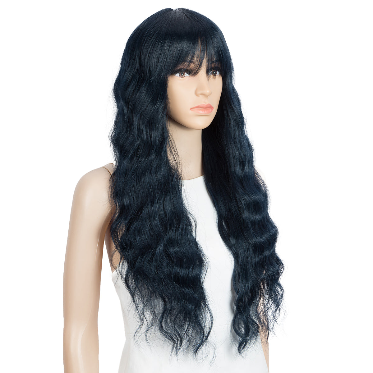 Clearance Sale 26 inch Ombre Blue Color Body Wave Wig