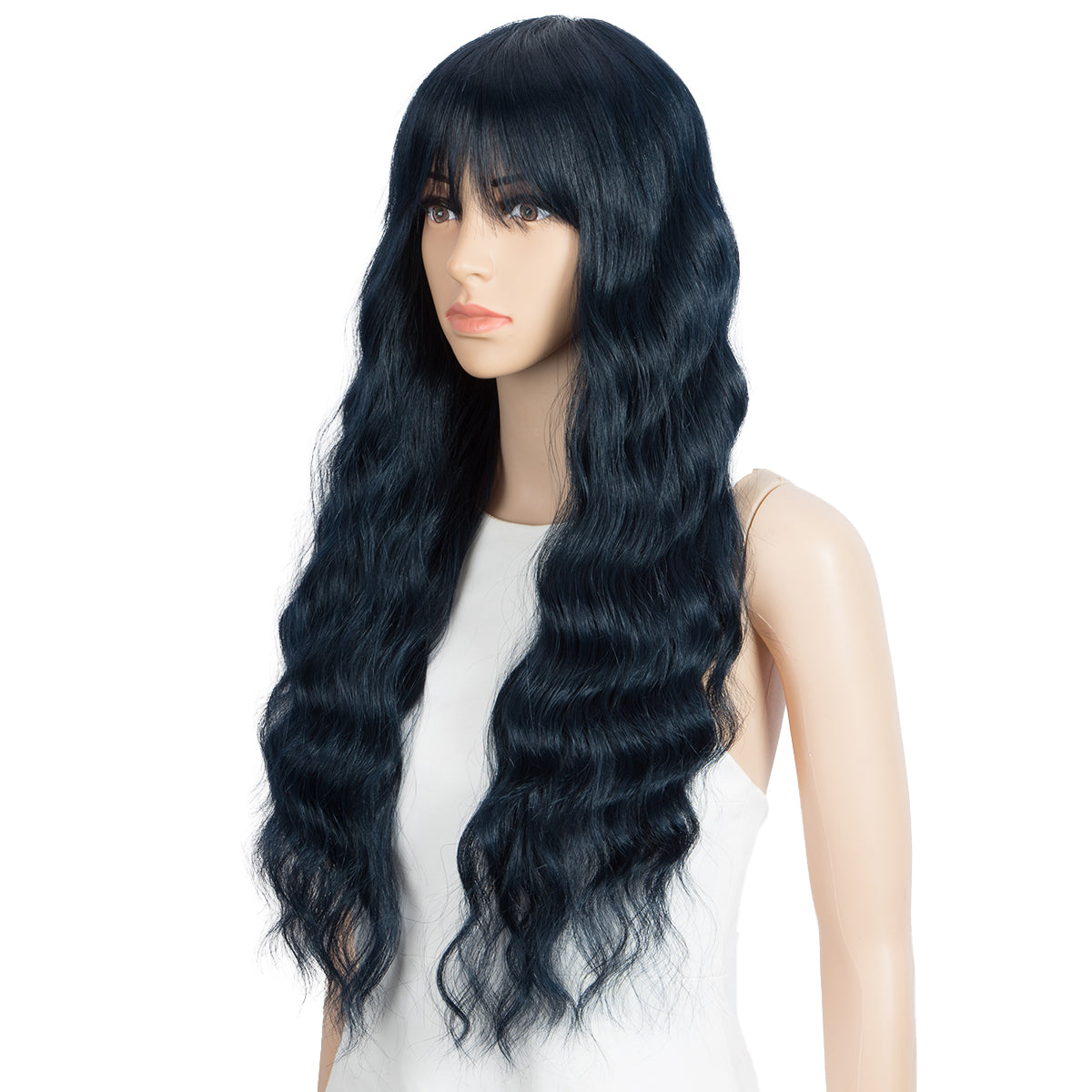Clearance Sale 26 inch Ombre Blue Color Body Wave Wig