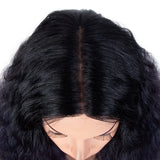 Clearance Sale 31 Inch 6 Inch Lace Part Ombre Blue Wig