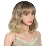 Clearance Sale 12.5 Inch 2*1 Lace Part Blonde Bob Wig