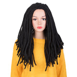 Noble 22 Inches Long Dreadlock Wigs Braided Human Hair Wigs For Black Women - Noblehair