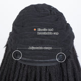 Noble 22 Inches Long Dreadlock Wigs Braided Human Hair Wigs For Black Women - Noblehair