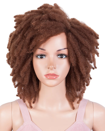 Clearance Sale 9.5 Inch Short Afro Braided Dreadlocks Wig