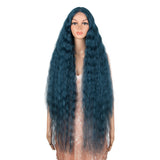 41 Inch Super Long Wavy White Blonde Synthetic Wig | NOBLE Bohemian Synthetic HD Lace Front Wigs