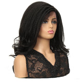 NOBLE RAIN Synthetic Afro Dreadlock Wig |14 inch Instant Weave Goddess Black Wig - Noblehair