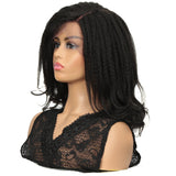 NOBLE RAIN Synthetic Afro Dreadlock Wig |14 inch Instant Weave Goddess Black Wig - Noblehair