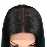 NOBLE Synthetic Lace Front Wig | 19.5 Inch Blunt Cut Straight T | Ombre Green|  Janelle - Noblehair