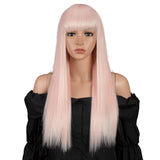 Clearance Sale 26 inch Pink Color Cosplay Short Bob Wig