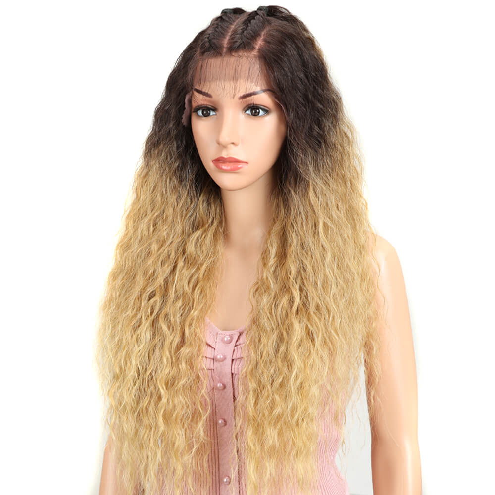 Lace front wigs ombre blonde sales