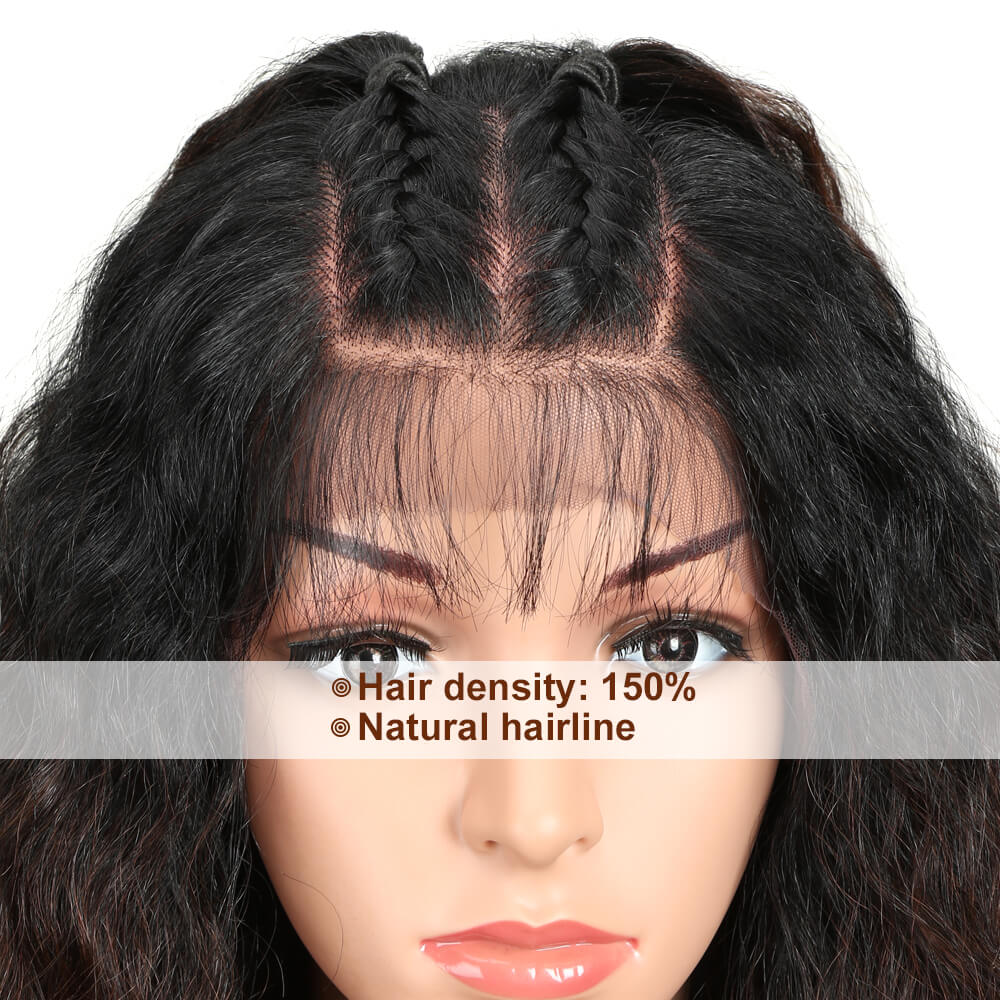 NOBLE Beyonce 13*4 Synthetic Lace Frontal Wigs | 30 Inch Curly Wave Wig丨1B by Noble - Noblehair