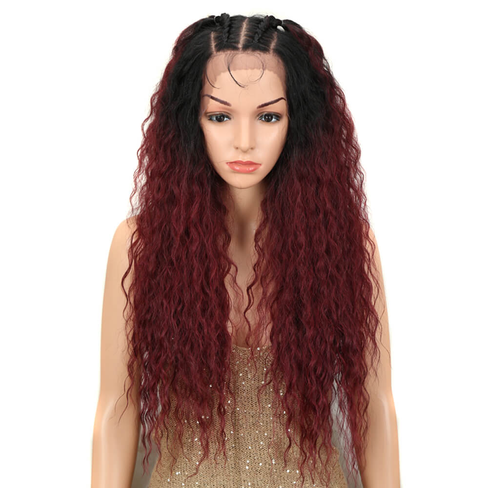 NOBLE Beyonce 13*4 Synthetic Lace Frontal Wigs | 30 Inch Curly Wave Wig丨TT1B/530 - Noblehair