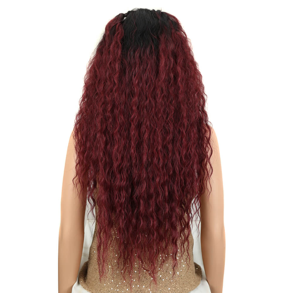 NOBLE Beyonce 13*4 Synthetic Lace Frontal Wigs | 30 Inch Curly Wave Wig丨TT1B/530 - Noblehair