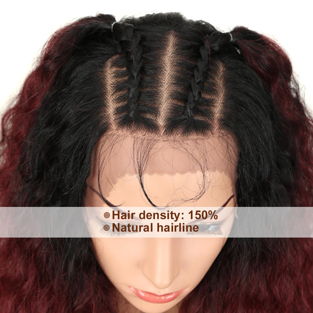 NOBLE Beyonce 13*4 Synthetic Lace Frontal Wigs | 30 Inch Curly Wave Wig丨TT1B/530 - Noblehair