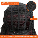 NOBLE Wilma Synthetic 13*4 Lace Frontal Wigs With Baby Hair丨27 Inch Long Wavy Wig丨Dark Red - Noblehair