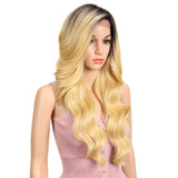 NOBLE Wilma Synthetic 13*4  Lace Wigs With Baby Hair丨27 Inch Long Wavy Wig丨Ombre Blond - Noblehair