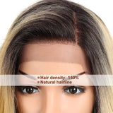 NOBLE Wilma Synthetic 13*4 Lace Frontal Wigs With Baby Hair丨27 Inch Long Wavy Wig丨Ombre Blonde - Noblehair