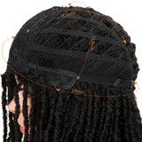 NOBLE Synthetic Afro Wigs For Black Women | 22 Inch Dreadlocks Red Burgundy Wig | Dominic - Noblehair