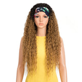 NOBLE Synthetic Curly Headband Wigs | Super Soft Long Curly Wig | 29 Inch Headband Wigs Kelly