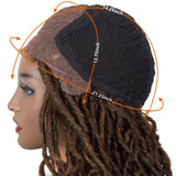 NOBLE ASHA Synthetic 4*4 Lace Frontal Passion Twist Wig|24 inch Goddess Wig| Ombre Red - Noblehair