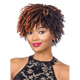 NOBLE Synthetic Afro Wigs For Black Women | 9.5 Inch Short Dreadlocks | Black Wig| RJO - Noblehair