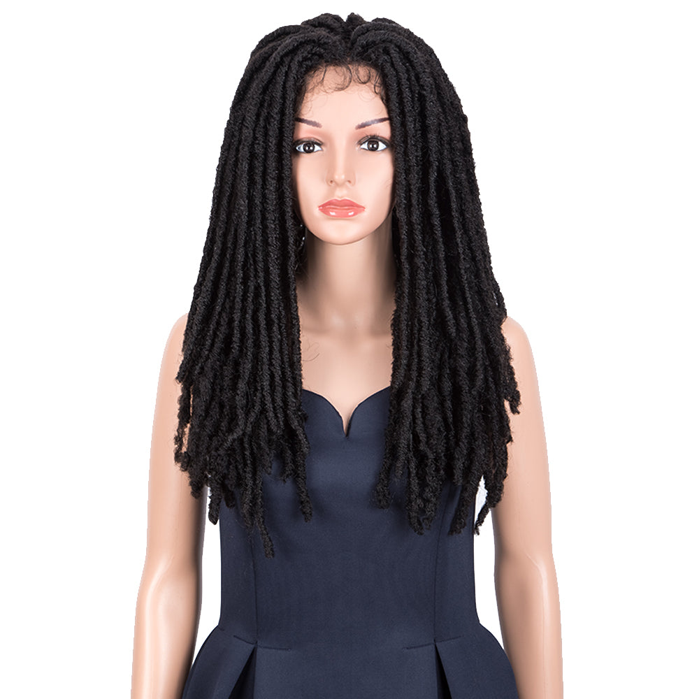 NOBLE Dread Lock | Synthetic 3*6 Lace Front Dread locs Wigs | 23 Inch Full Lace Synthetic Faux Locs Braids Wig - Noblehair