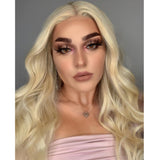 NOBLE Easy 360 Synthetic HD Lace Frontal Wigs For Women| 29 Inch Loose Wave | Streamer Gold Arika - Noblehair
